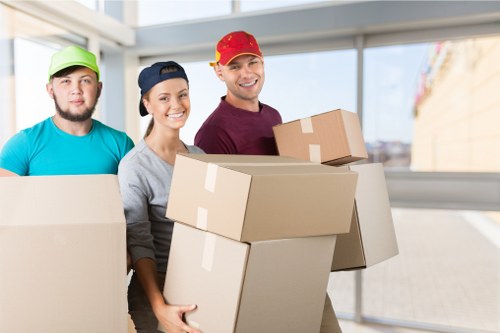 Moving boxes and small furniture items from a Harringay student flat