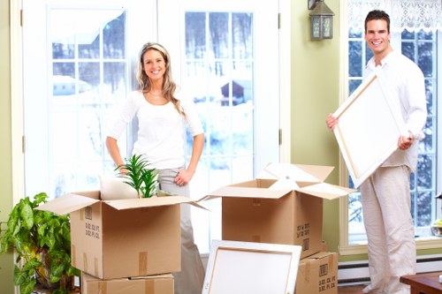Careful loading of household furniture for a local Harringay move